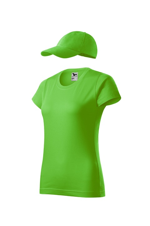 Set tricou de dama si sapca reglabila, Malfini, Elegant Casual, mix 2, Verde mar