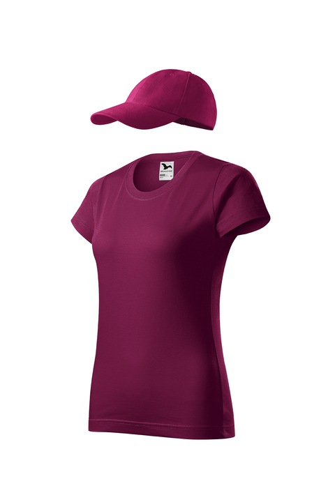 Set tricou de dama si sapca reglabila, Malfini, Elegant Casual, mix 2, Rododendron