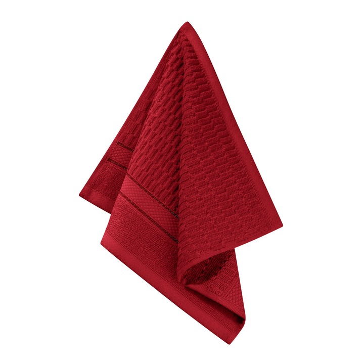 Хавлиена кърпа Spod Igly i Nitki, Памук, Бързосъхнеща, Червен, 500 г/м2, 30 x 30 см