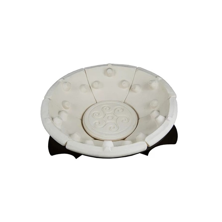 Set, Bol p/u foc din argila Kostronitsa cu suport