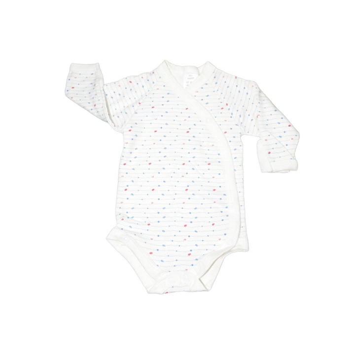 Body cu maneca lunga pentru baieti Mini Junior CA52427-3-56, Alb 82774