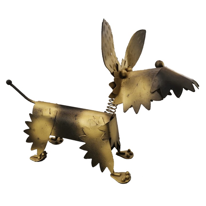 Figurina catel, metal, 27x19 cm, ClauM