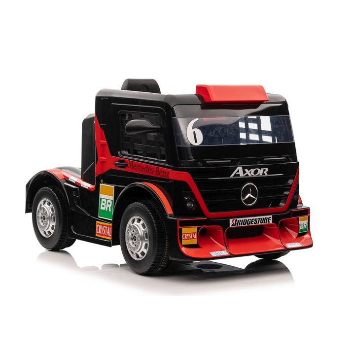 Mercedes Axor XMX622B 2 motoros 24V Elektromos kamion piros 4251