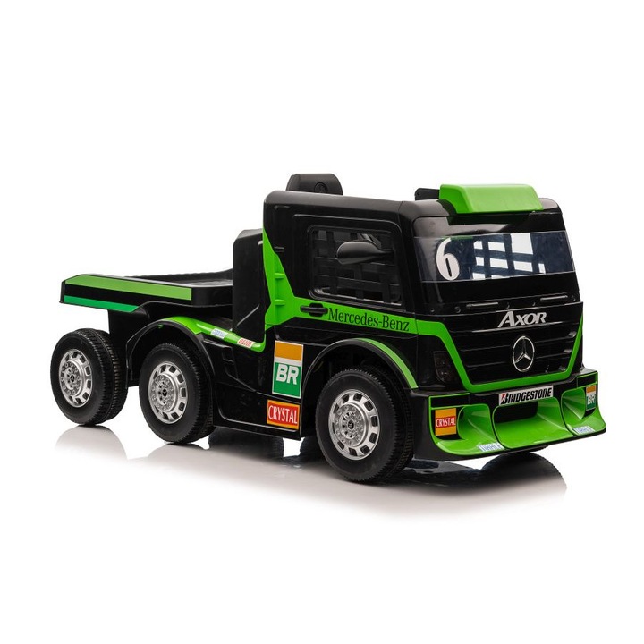 Mercedes Axor XMX622B 2 motoros 24V Elektromos kamion LCD zöld 4246