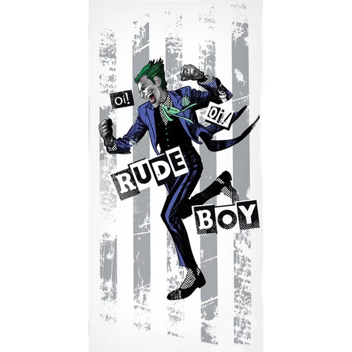 Детска хавлия за баня, Carbotex, Batman, Cotton, 70x140cm, Multicolor, 1+