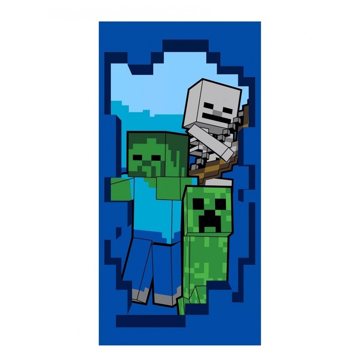 Minecraft кърпа (Creeper Zombie и Skeleton)