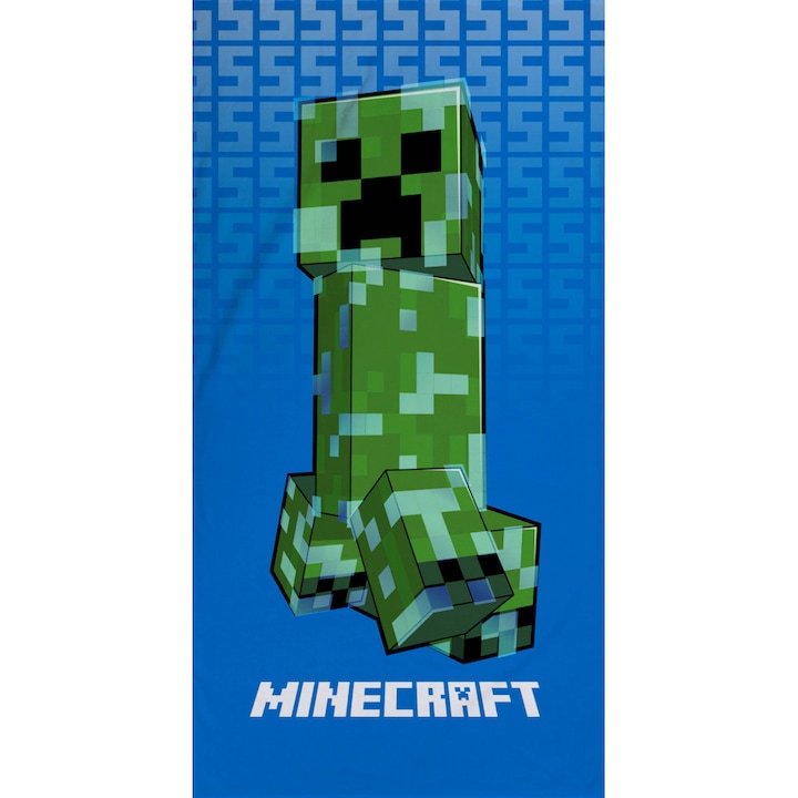 Памучна кърпа 70x140 Minecraft Creeper