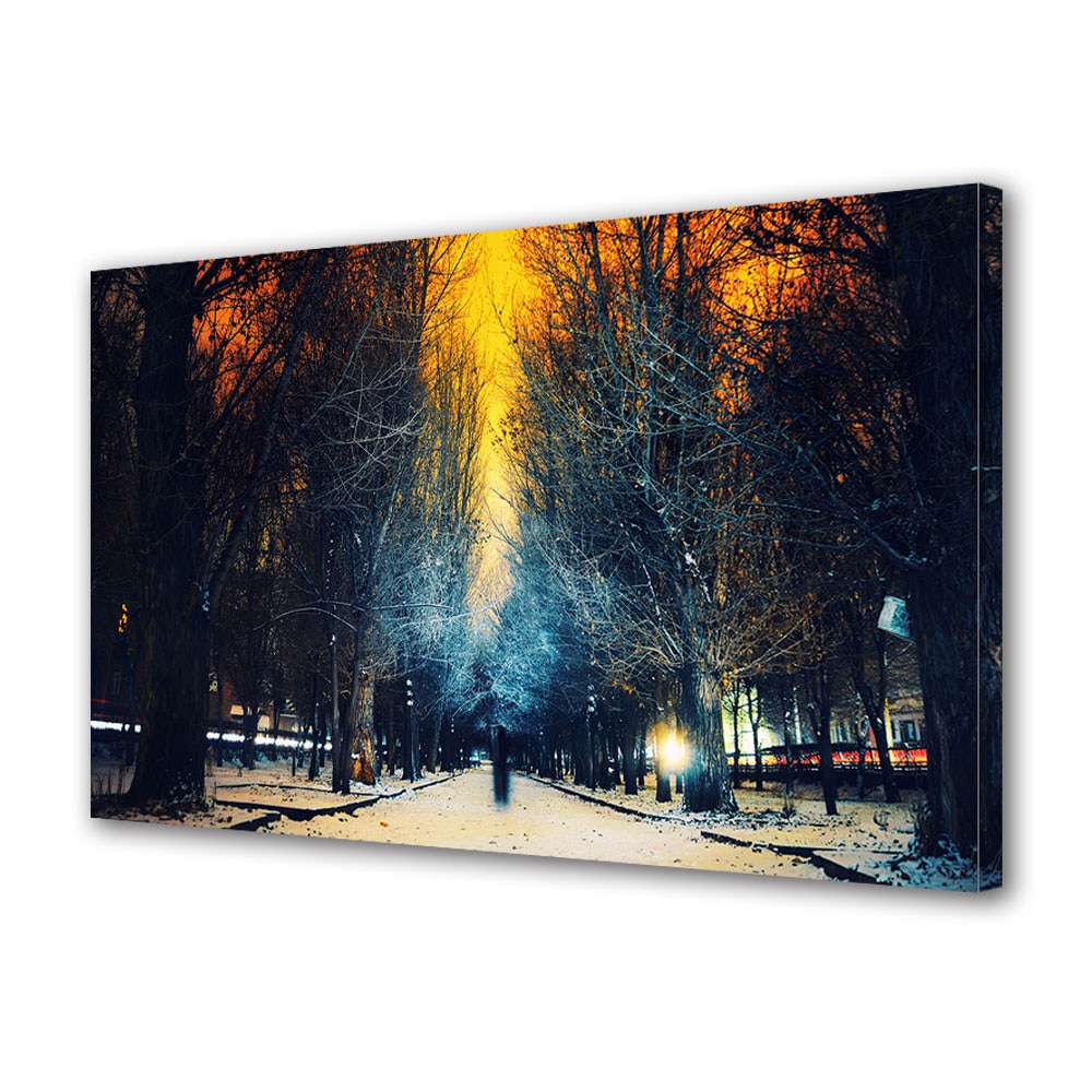Tablou Canvas Sarbatori Craciun Apus supranatural 20 x 30 cm