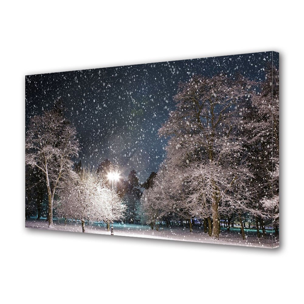 Tablou Canvas Sarbatori Craciun Ninge 30 x 45 cm