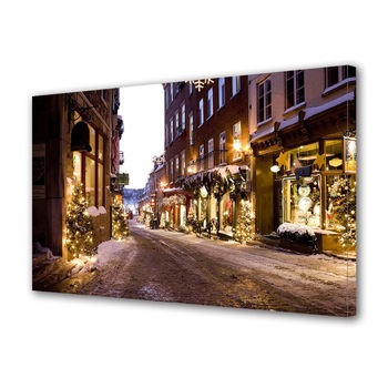 Tablou Canvas Sarbatori Craciun Iarna pe ulita 20 x 30 cm Tablou Canvas Sarbatori Craciun Iarna pe ulita 20 x 30 cm