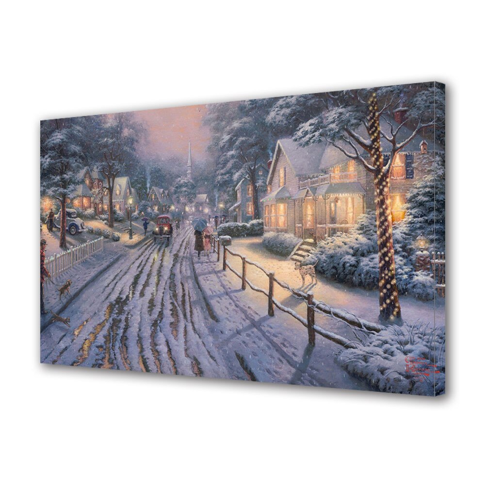 Tablou Canvas Sarbatori Craciun Satul natal de sarbatori 20 x 30 cm