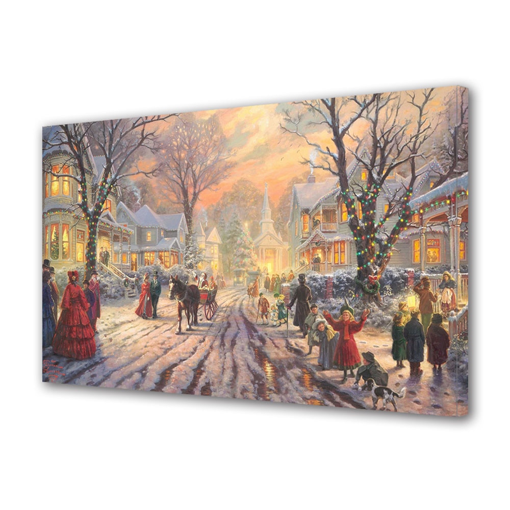 Tablou Canvas Sarbatori Craciun Atmosfera festiva 20 x 30 cm