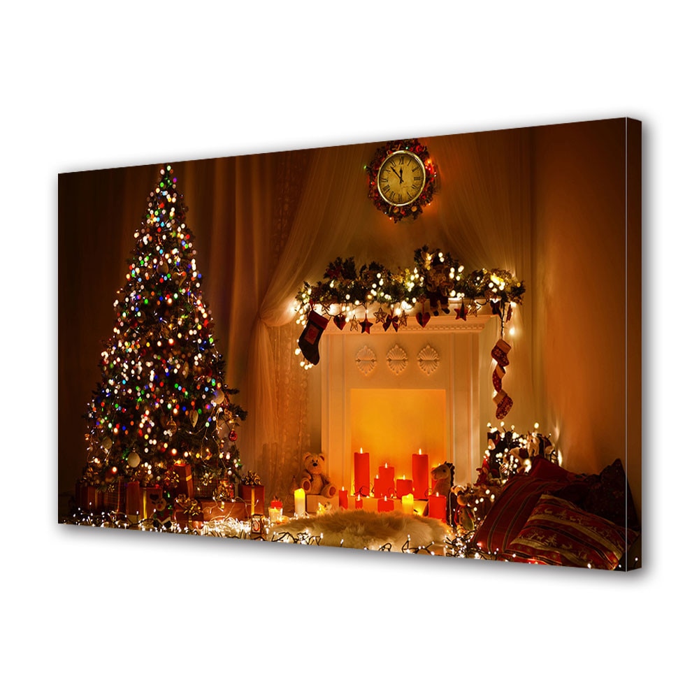 Tablou Canvas Sarbatori Craciun Caldura sarbatorilor de iarna 20 x 30 cm