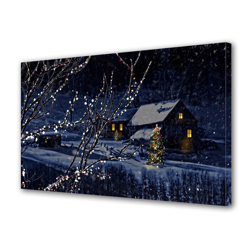 Tablou Canvas Sarbatori Craciun In noaptea de Craciun 20 x 30 cm