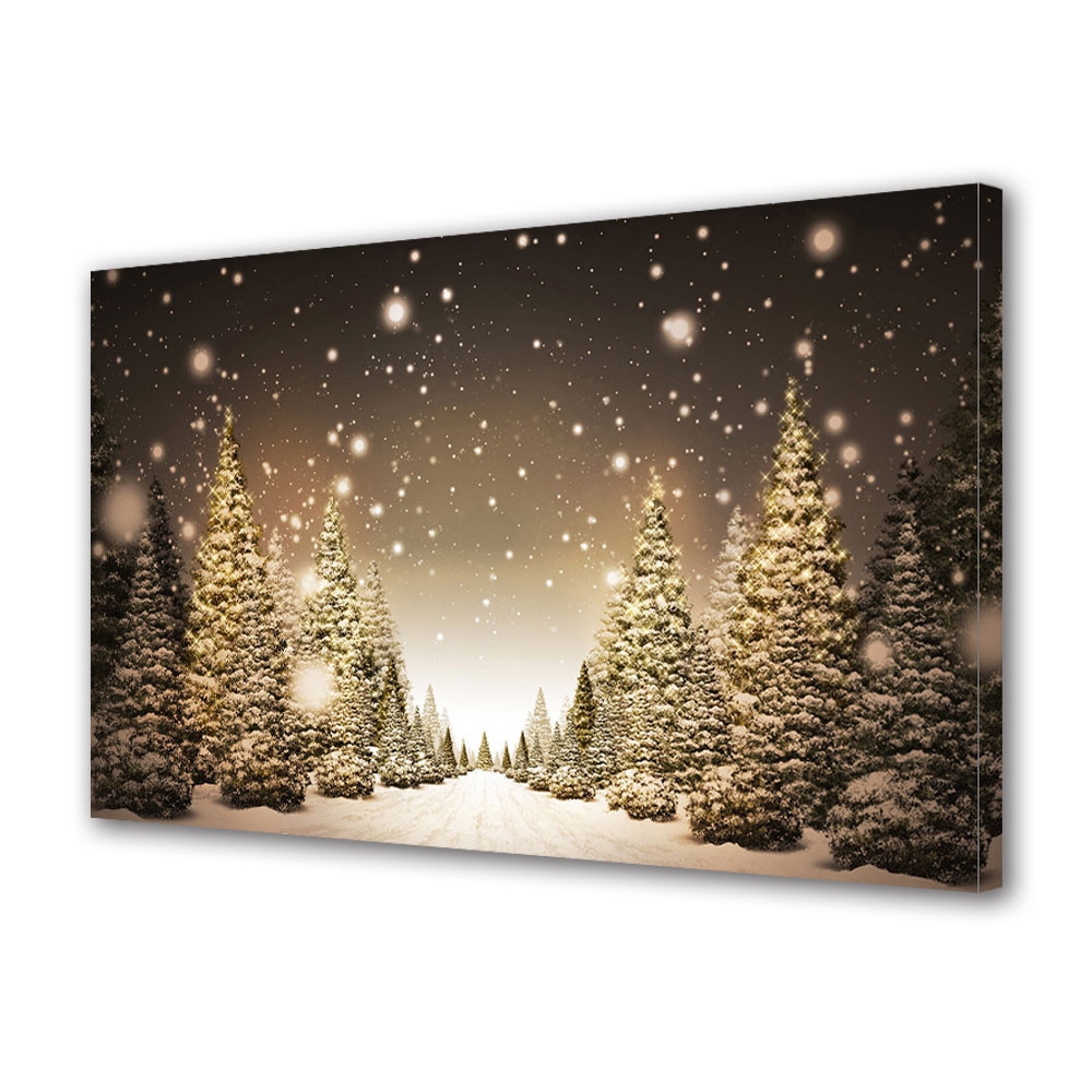 Tablou Canvas Sarbatori Craciun Peisaj de sarbatori 20 x 30 cm