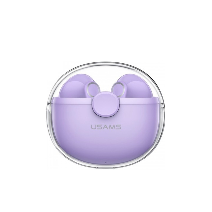 USAMS vezeték nélküli fülhallgató, Bluetooth 5.1, lila