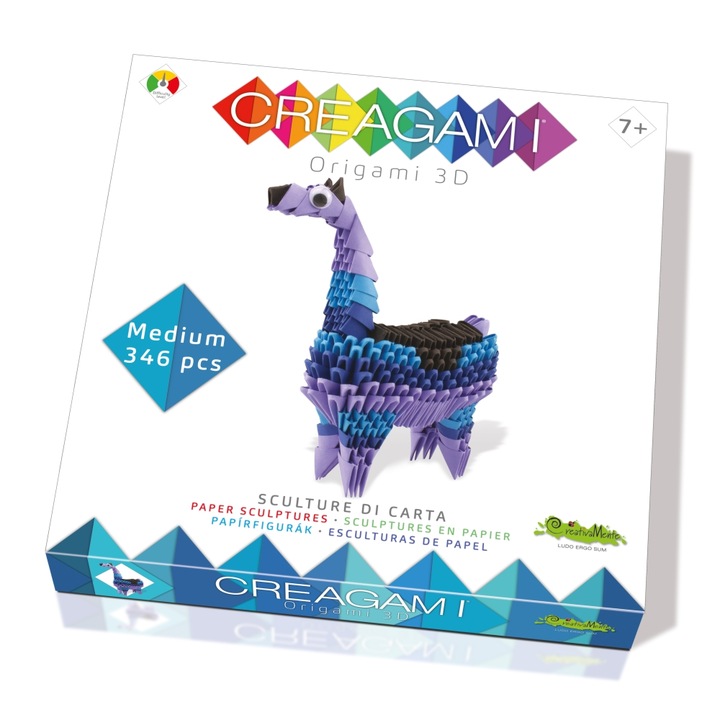 Set creativ Origami 3D, Creagami - Lama, 346 piese