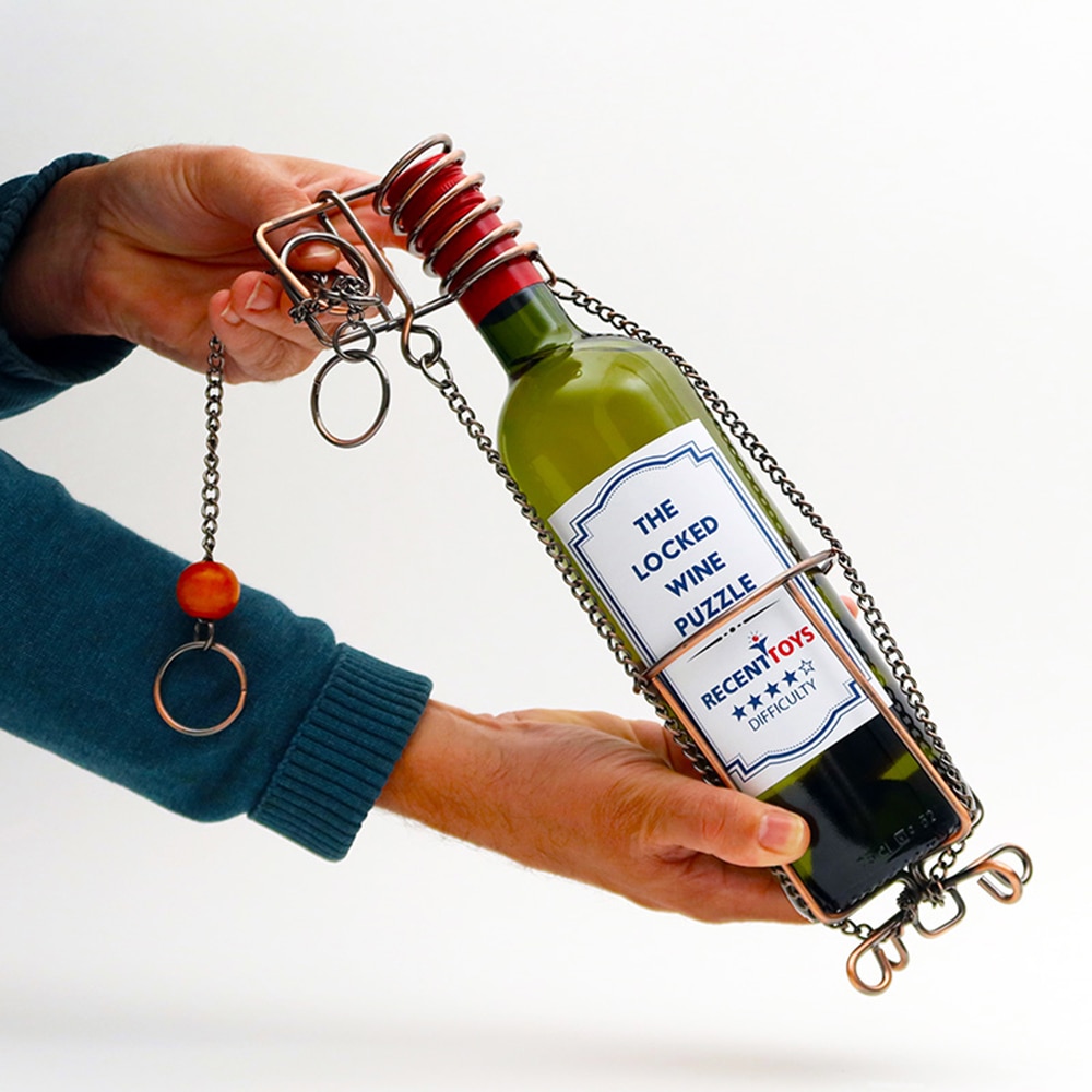 Joc logic Recent Toys adulti - The Locked Wine Puzzle - eMAG.ro