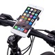 Suport pentru telefon intre 4'' - 6.2'' cu montare pe ghidon compatibil cu motocicleta sau bicicleta, 360 de grade, Negru