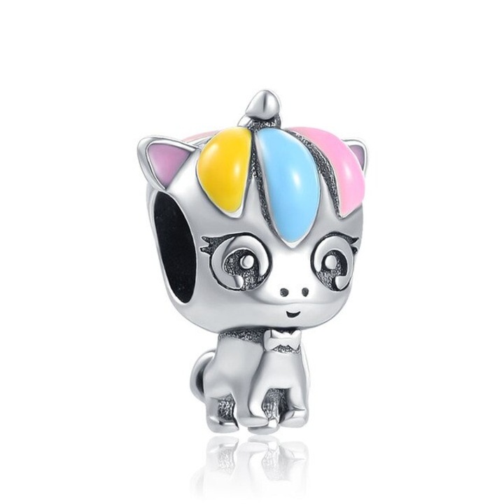 Talisman Argint 925, Charm compatibil Pandora – Micutul Unicorn