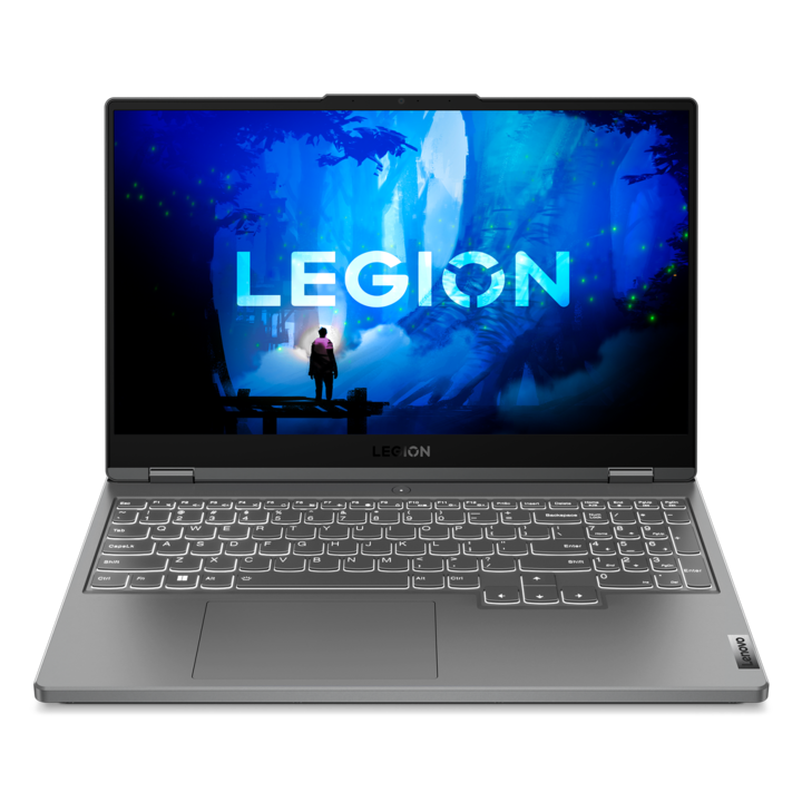 Лаптоп Lenovo Legion 5 15IAH7, 82RC008FBM, 15.6", Intel Core i5-12500H (12-ядрен), NVIDIA GeForce RTX 3050 Ti (4GB GDDR6), 16GB 4800MHz (2x8GB) DDR5, Сив