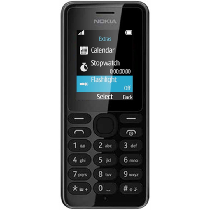 Nokia 108 mobiltelefon, Kártyafüggetlen, Fekete