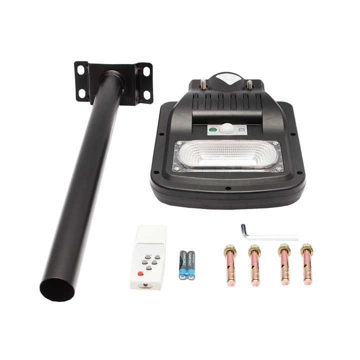 Lampa LED cu panou solar iluminat stradal 50W, 6500K, IP65 Breckner Germany