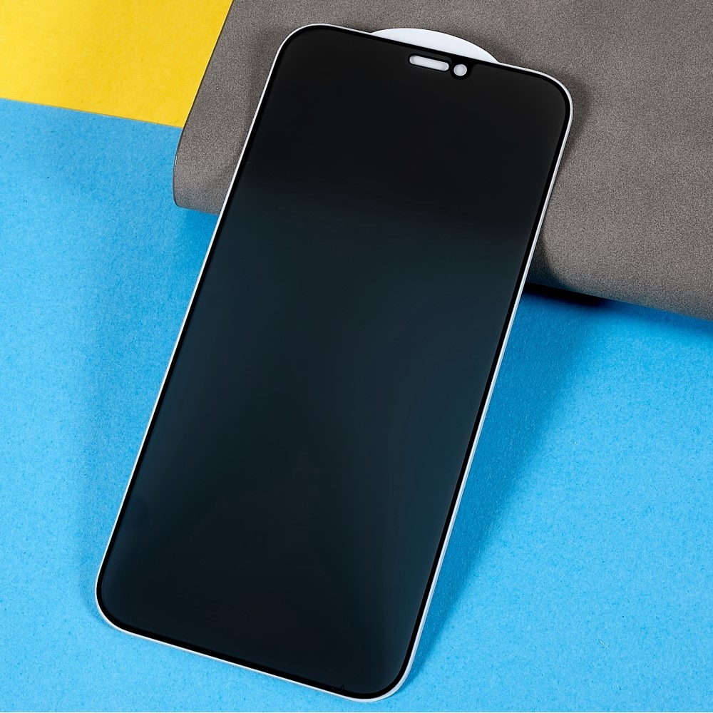Folie protectie, Ta Tech Armor, Sticla securizata, Privacy, Compatibila cu iPhone 12/12 Pro, Negru