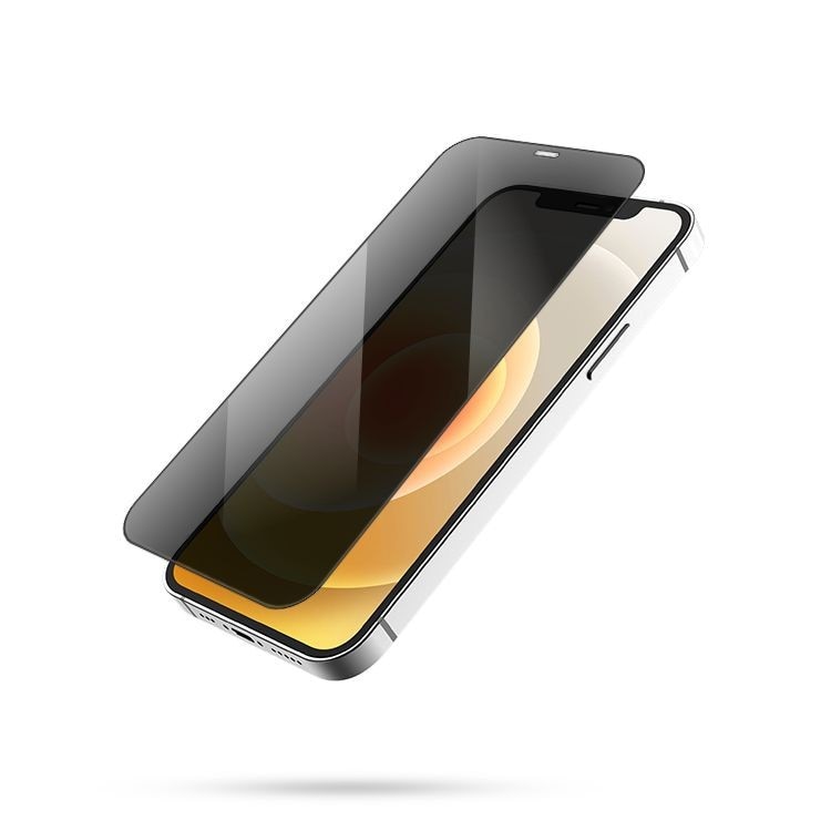 Folie protectie, Ta Tech Armor, Sticla securizata, Privacy, Compatibila cu iPhone 12/12 Pro, Negru