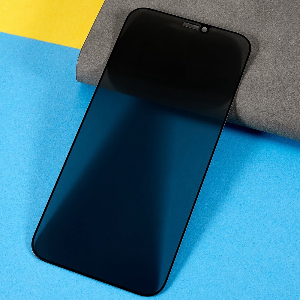 Folie protectie, Ta Tech Armor, Sticla securizata, Privacy, Compatibila cu iPhone 12/12 Pro, Negru