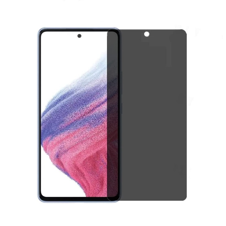 Folie protectie, Ta Tech Armor, Sticla securizata, Privacy, Compatibila cu Samsung Galaxy A53, Negru