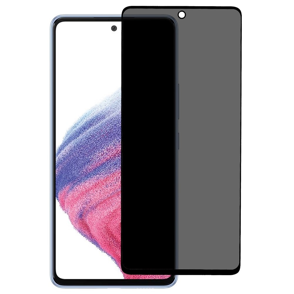Folie protectie, Ta Tech Armor, Sticla securizata, Privacy, Compatibila cu Samsung Galaxy A53, Negru
