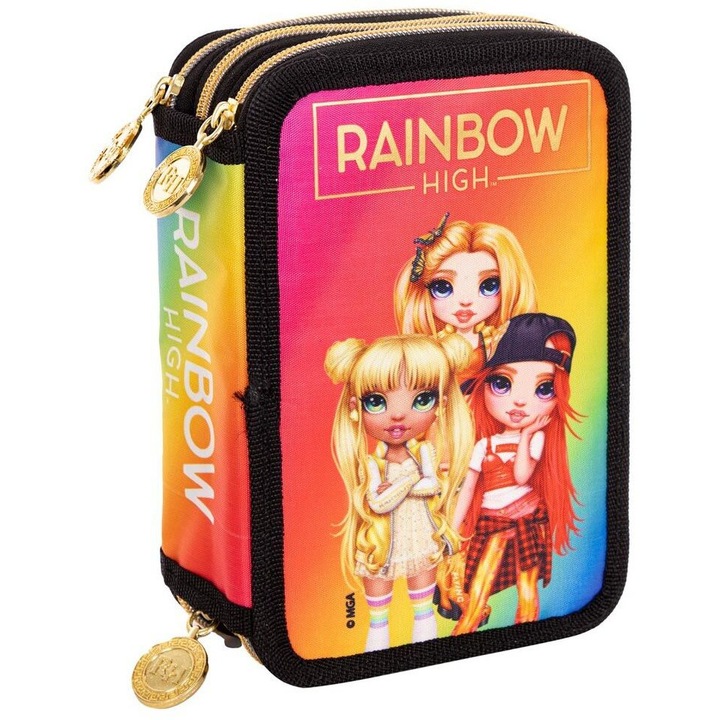 Penar, Rainbow High, AC31, Tripla cu accesorii premium incluse, Stilul auriu, 20.5 x 13 x 6 см