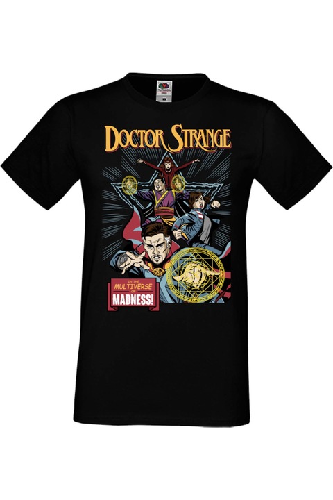 Férfi póló Marvel Comics Avengers Bosszúállók Tralala Doctor Strange 003, Fekete