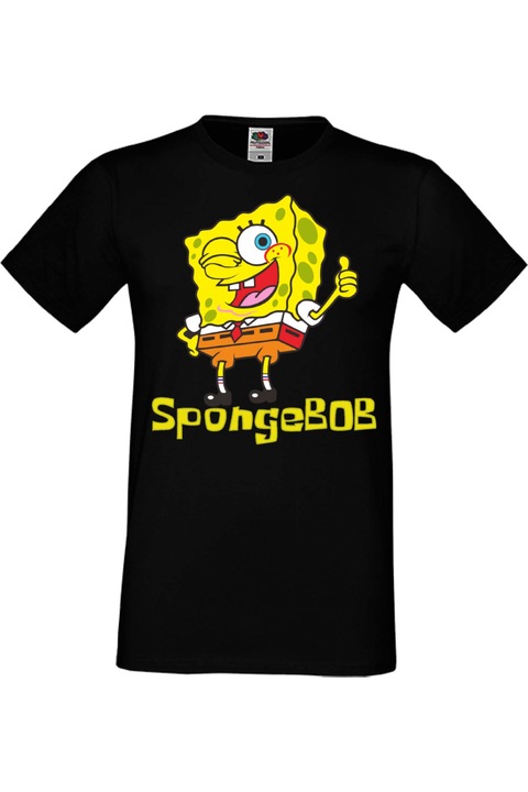 Férfi póló SpongeBob SquarePants Tralala SB 2, Fekete