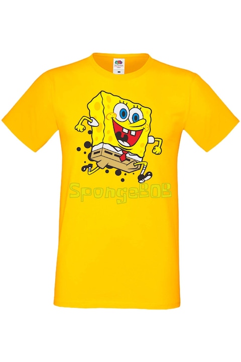 Мъжка Тениска Спънджбоб Квадратни Гащи SpongeBob SquarePants Tralala SpongeBob 3, Жълт, 2XL