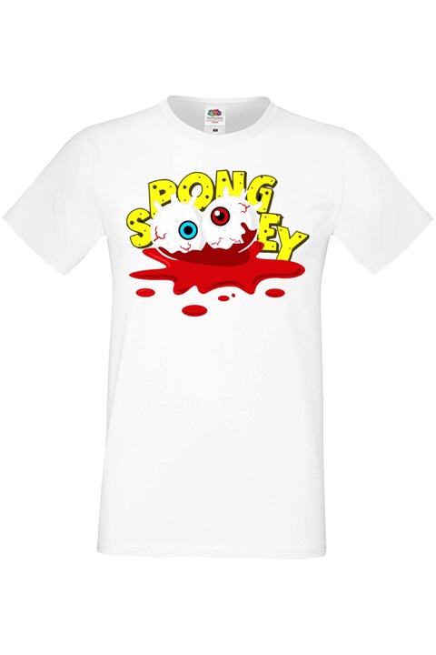 Férfi póló SpongeBob SquarePants Tralala SB Zombie 8, Fehér