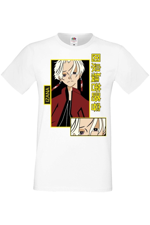 Férfi póló Japan Manga Anime Comics Tralala Tokyo Revengers Izana, Fehér