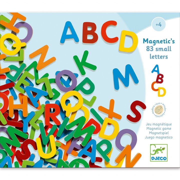Set 83 litere magnetice pentru copii- Djeco