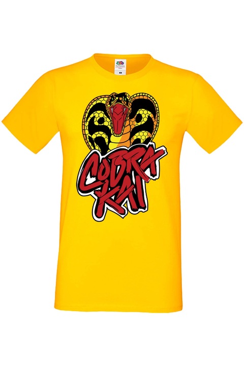 Мъжка Тениска Cobra Kai Tralala, Cobra Kai 01, Жълт, M