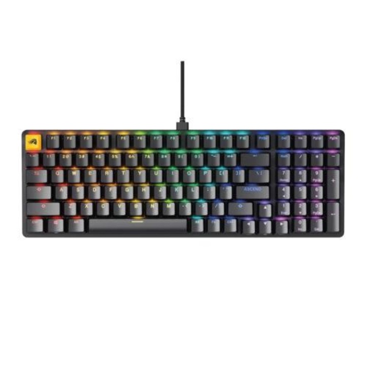 Tastatura mecanica GMMK 2 Full Size 96%, RGB, USB-C, Fox Linear Switch, Layout US, Negru