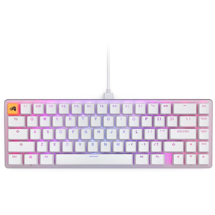 Геймърска механична клавиатура Glorious GMMK 2 White Compact- Fox Switches US-Layout