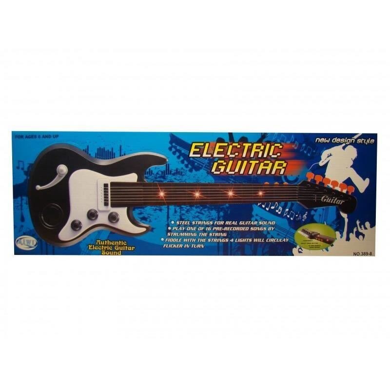 Chitara electrica de jucarie rosie