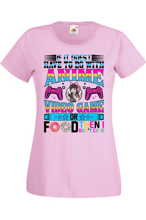 Tricou damа Gamer Tralala I'M Not Really A Control Freak, Portocaliu, XS