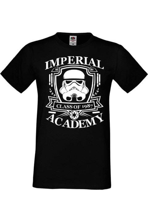 Tricou barbati Razboiul stelelor Star Wars t shirt Tralala Imperial Academy, Negru, XL
