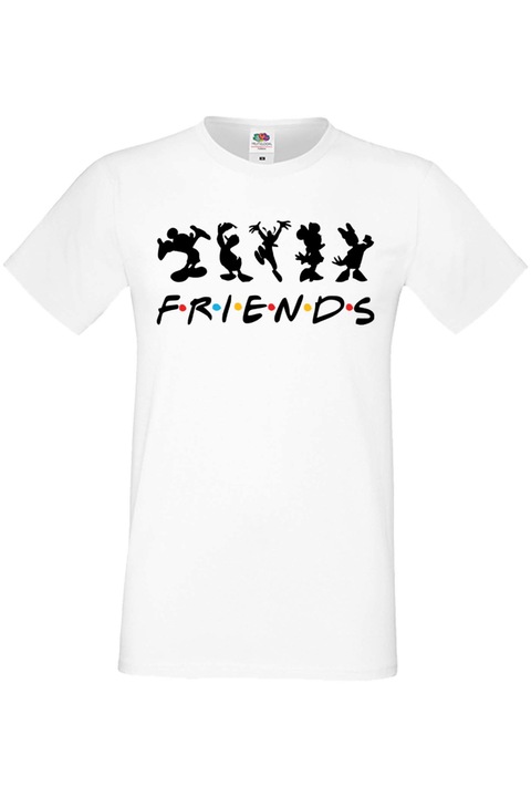 Férfi póló Mickey Mouse Walt Disney Tr Tralala Mickey Mouse Walt Disney Friends Mickey Friends, Fehér