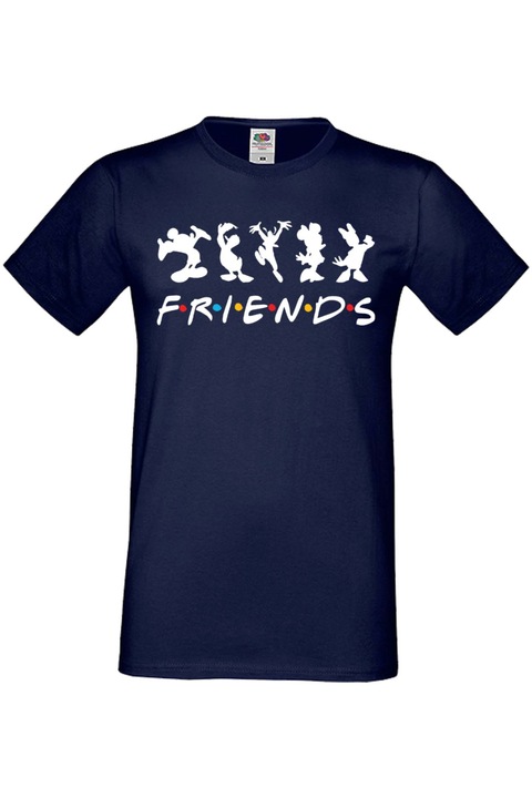 Tricou barbati Walt Disney Mickey Mouse Tralala Mickey Friends, Albastru marin, M