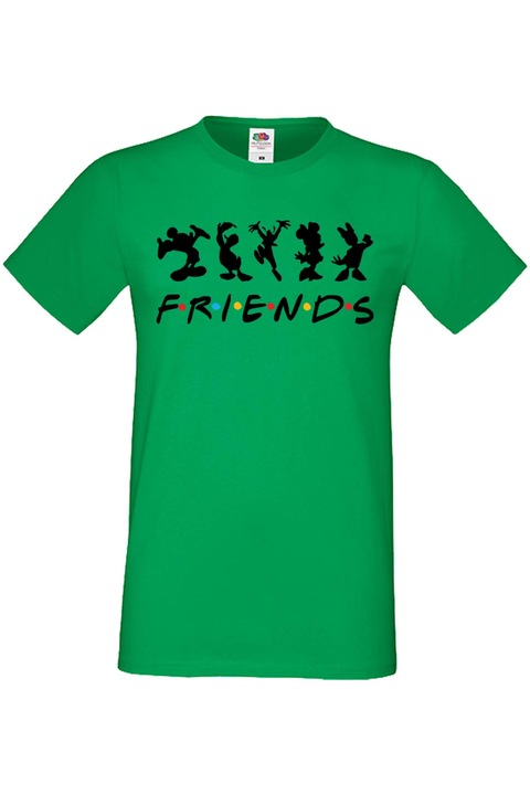 Tricou barbati Walt Disney Mickey Mouse Tralala Mickey Friends, Verde, 2XL