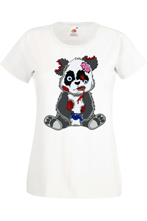 Дамска Геймърска Тениска Панда Геймър Tralala Panda Bear Gamer Zombie Геймърска тениска Panda Bear Zombi Gamer STAGE 2
