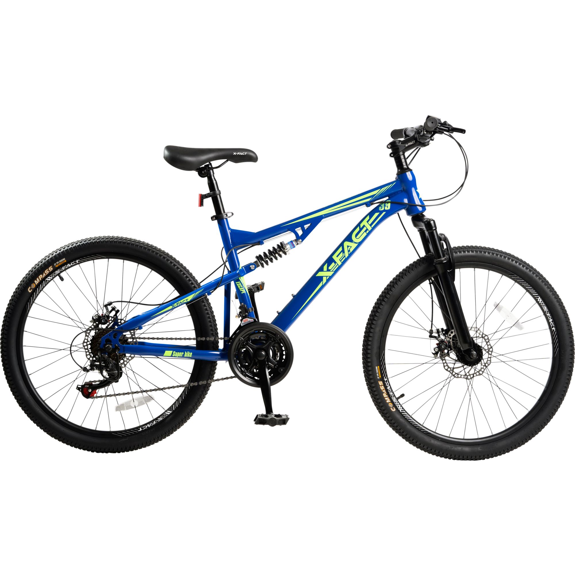 Bicicleta pentru copii, X Fact, Flash 24 inch, Albastru
